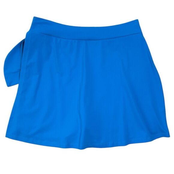 Susana Monaco Gorgeous Aquamarine Blue Side Tie Mini Skort - Picture 5 of 9